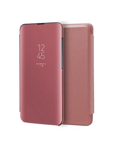 Funda Flip Cover Clear View para Huawei P40 Lite color Rosa