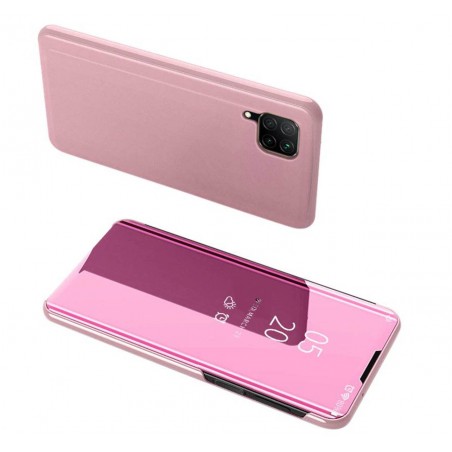 Funda Flip Cover Clear View para Huawei P40 Lite color Rosa