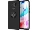 Funda Magnetica Soporte con Anillo Giratorio 360 para Xiaomi Redmi Note 9 Negra