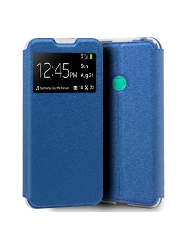 Funda Libro Soporte con Ventana para Huawei P Smart 2020 color Azul