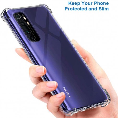 Funda Gel Tpu Anti-Shock Transparente para Xiaomi Mi Note 10 Lite