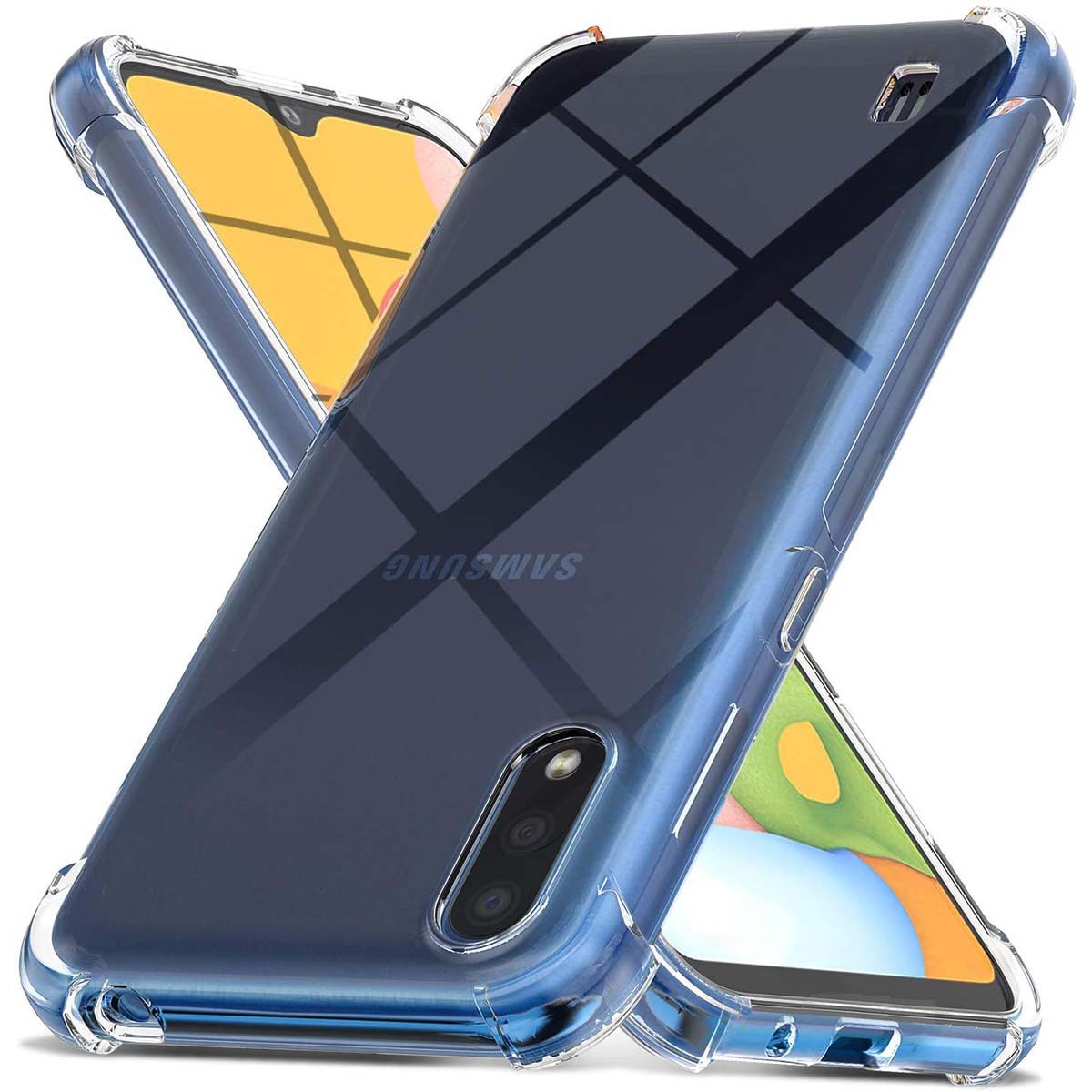 Funda Gel Tpu Anti-Shock Transparente para Samsung Galaxy A01