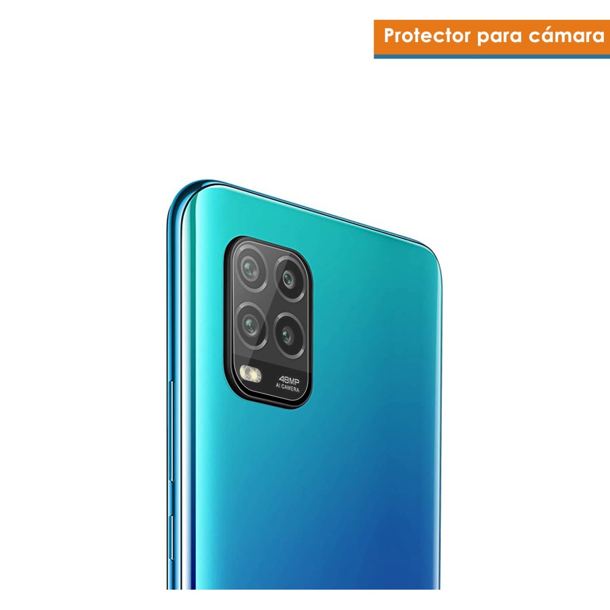 Protector Cristal Templado Cámara Trasera para Xiaomi Mi 10 Lite Vidrio