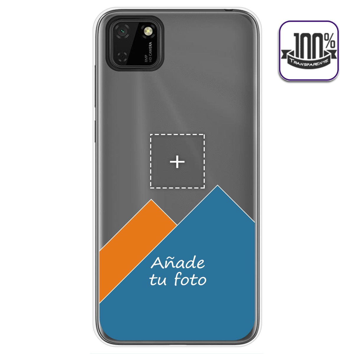 Personaliza tu Funda Gel Silicona Transparente con tu Fotografia para Huawei Y5p dibujo personalizada