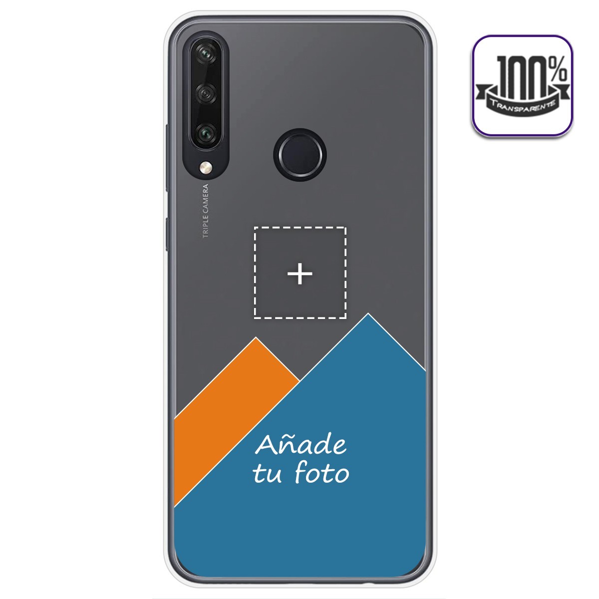Personaliza tu Funda Gel Silicona Transparente con tu Fotografia para Huawei Y6p dibujo personalizada