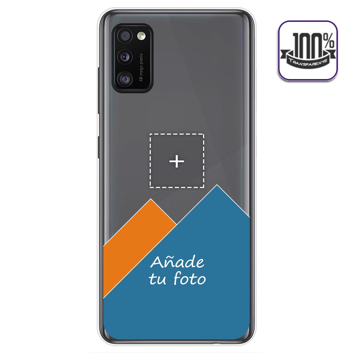 Personaliza tu Funda Gel Silicona Transparente con tu Fotografia para Samsung Galaxy A41 dibujo personalizada