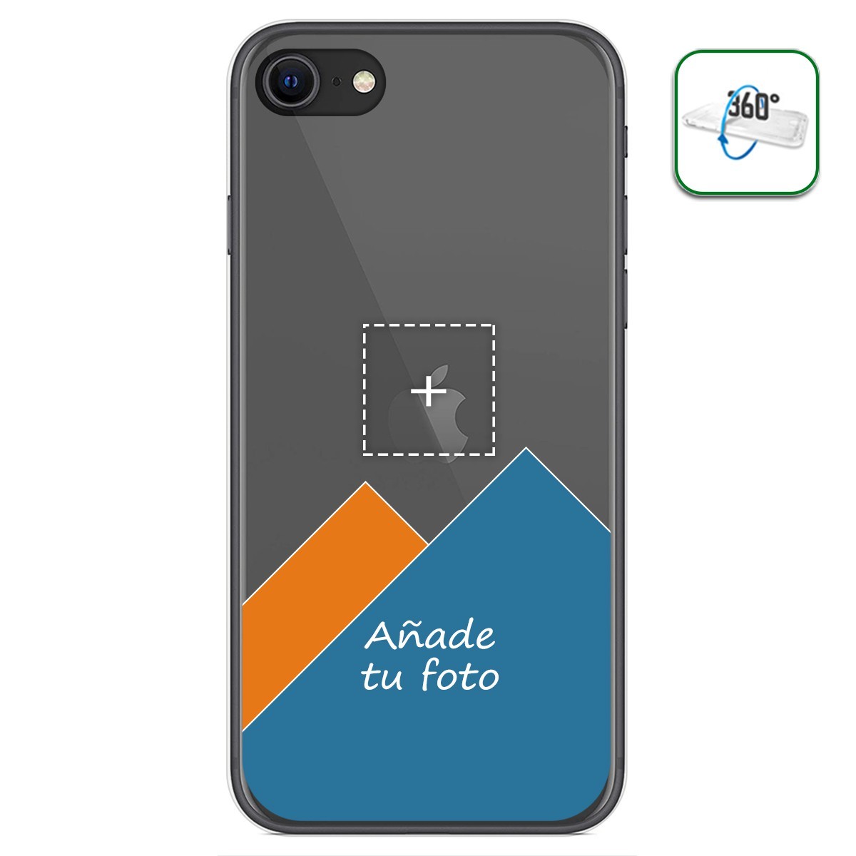 Personaliza tu Funda Pc + Tpu 360 con tu Fotografia para Iphone SE 2020 dibujo personalizada