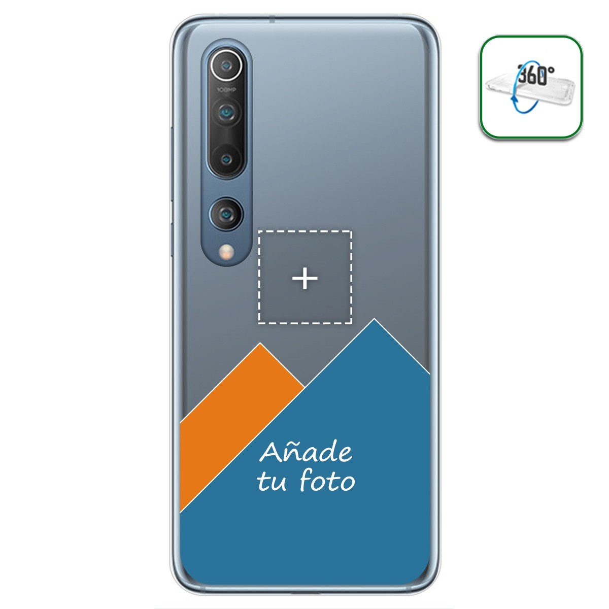 Personaliza tu Funda Pc + Tpu 360 con tu Fotografia para Xiaomi Mi 10 / Mi 10 Pro dibujo personalizada