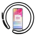 Funda Colgante Transparente para Xiaomi Mi 10 Lite con Cordon Negro