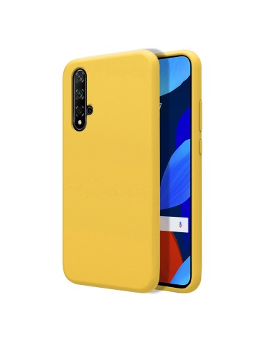 Funda Silicona Líquida Ultra Suave para Huawei Nova 5T / Honor 20 color Amarilla