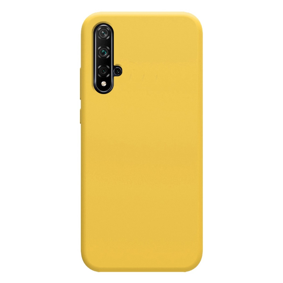 Funda Silicona Líquida Ultra Suave para Huawei Nova 5T / Honor 20 color Amarilla