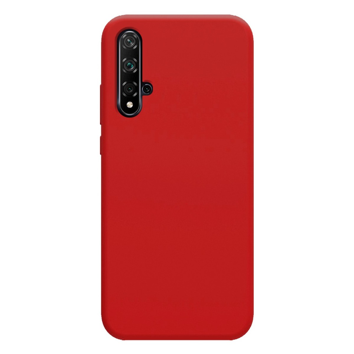 Funda Silicona Líquida Ultra Suave para Huawei Nova 5T / Honor 20 color Roja
