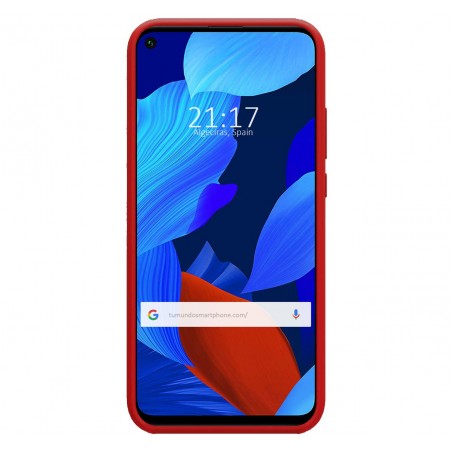 Funda Silicona Líquida Ultra Suave para Huawei Nova 5T / Honor 20 color Roja