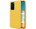 Funda Silicona Líquida Ultra Suave para Huawei P40 color Amarilla