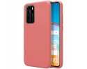 Funda Silicona Líquida Ultra Suave para Huawei P40 color Rosa