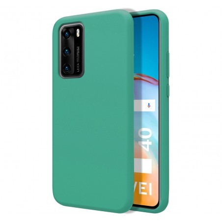 Funda Silicona Líquida Ultra Suave para Huawei P40 color Verde