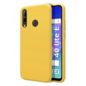 Funda Silicona Líquida Ultra Suave para Huawei P40 Lite E color Amarilla