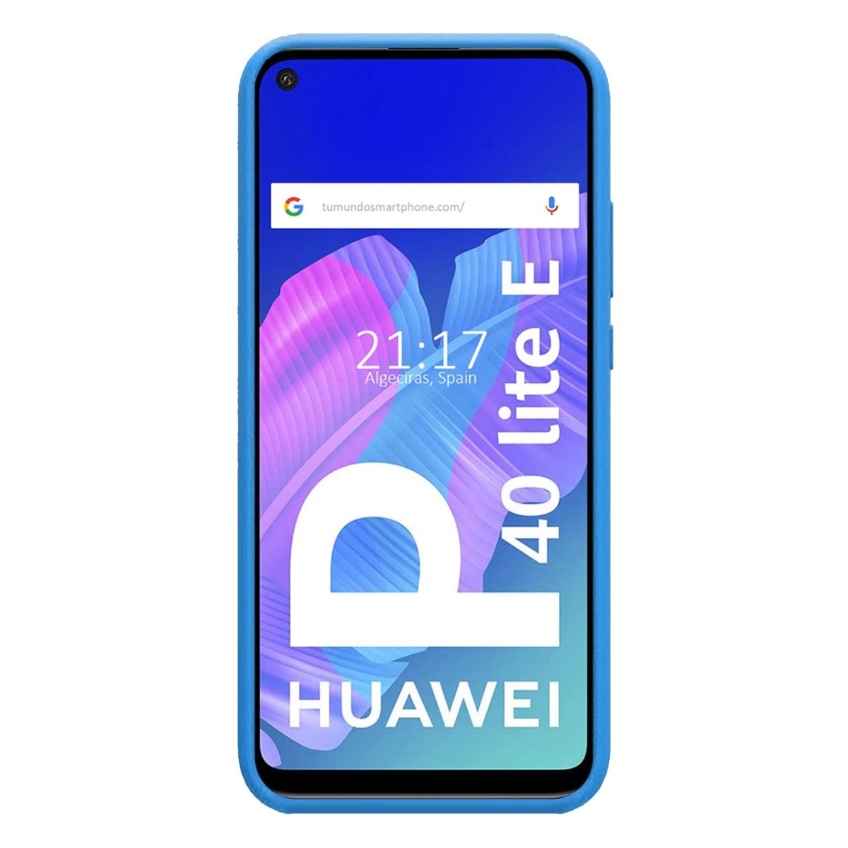 Funda Silicona Líquida Ultra Suave para Huawei P40 Lite E color Azul