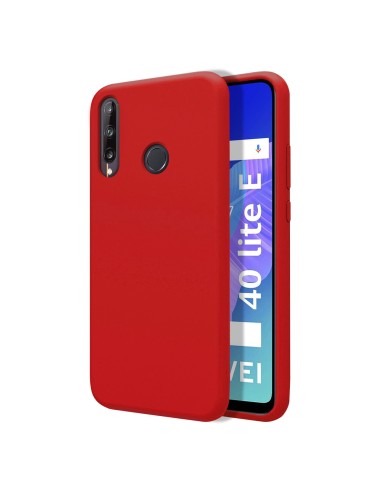 Funda Silicona Líquida Ultra Suave para Huawei P40 Lite E color Roja