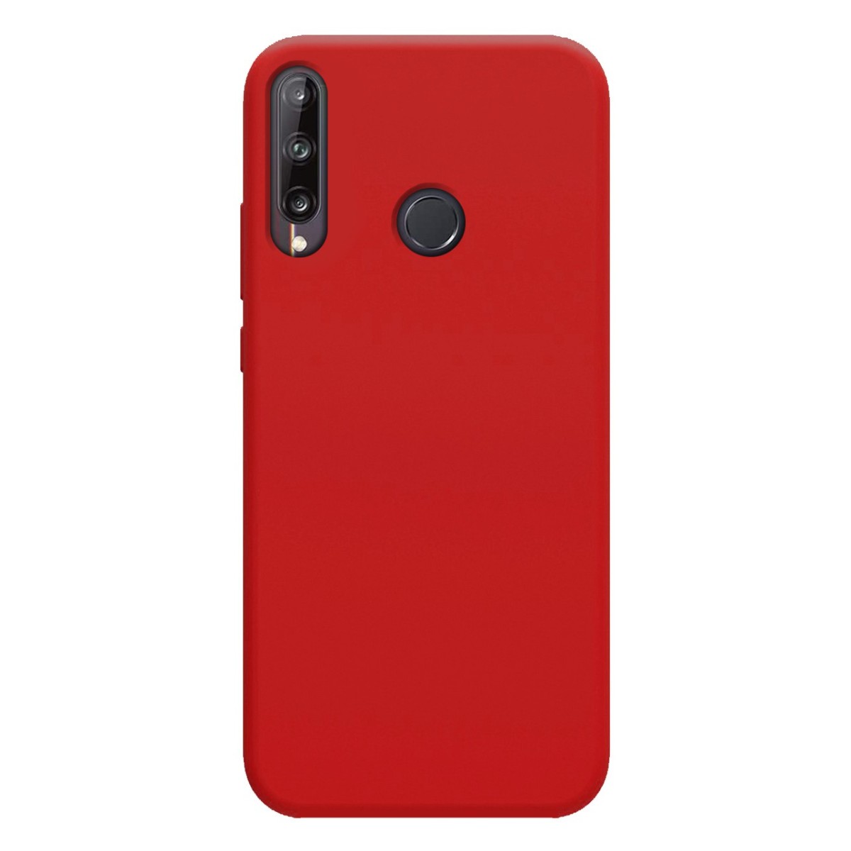 Funda Silicona Líquida Ultra Suave para Huawei P40 Lite E color Roja