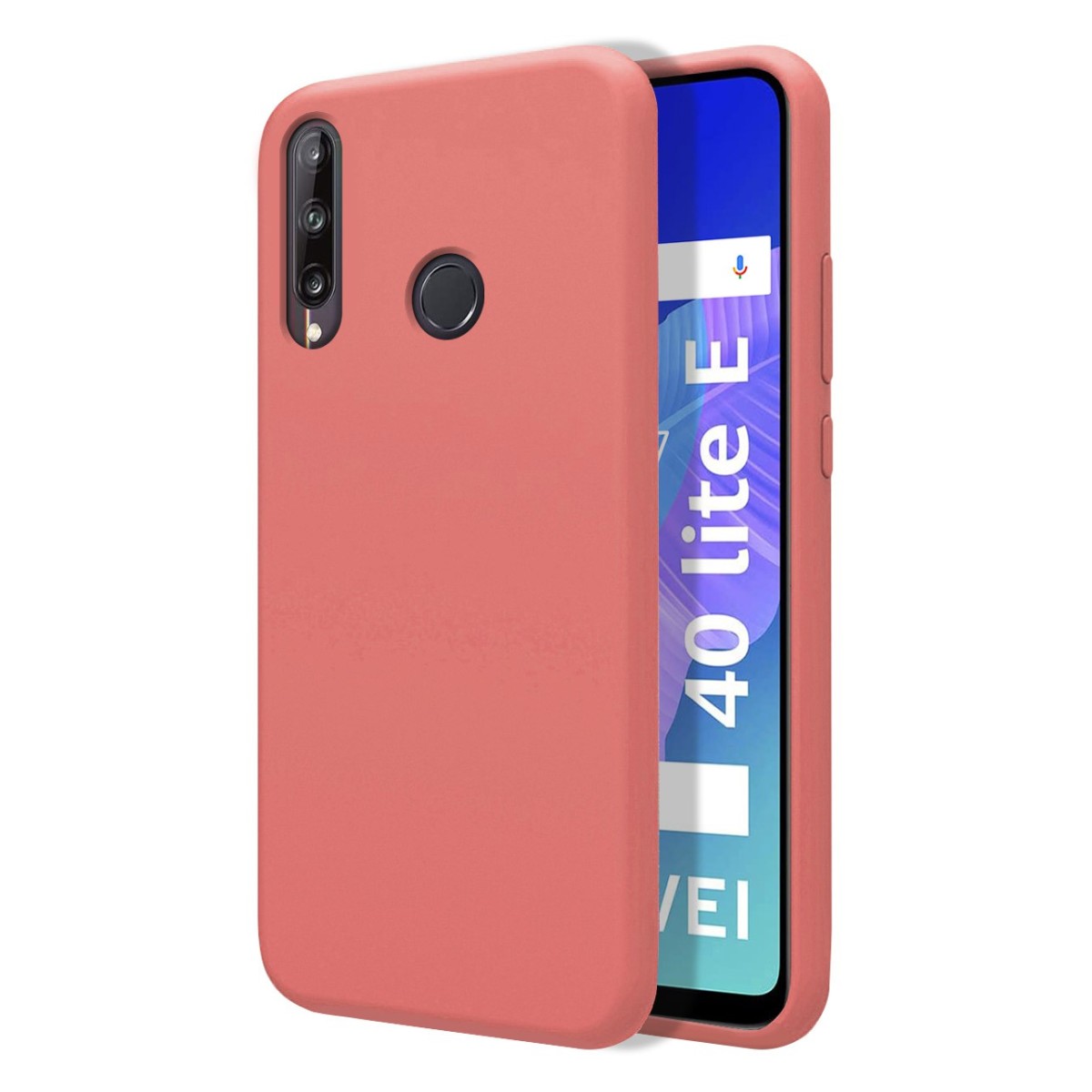 Funda Silicona Líquida Ultra Suave para Huawei P40 Lite E color Rosa