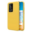 Funda Silicona Líquida Ultra Suave para Huawei P40 Pro color Amarilla