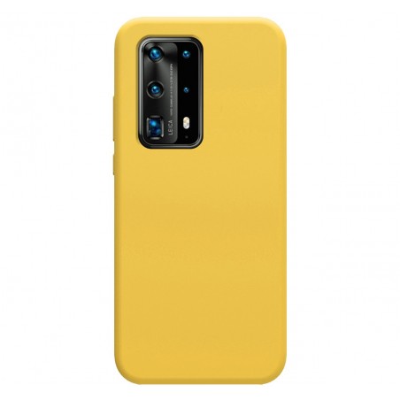 Funda Silicona Líquida Ultra Suave para Huawei P40 Pro color Amarilla