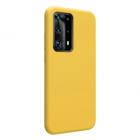 Funda Silicona Líquida Ultra Suave para Huawei P40 Pro color Amarilla