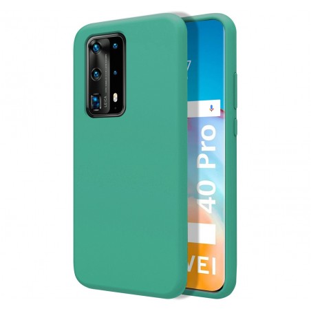 Funda Silicona Líquida Ultra Suave para Huawei P40 Pro color Verde