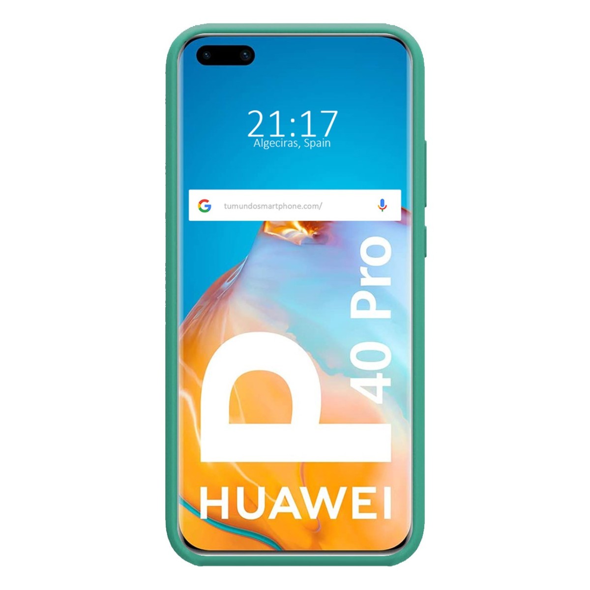 Funda Silicona Líquida Ultra Suave para Huawei P40 Pro color Verde