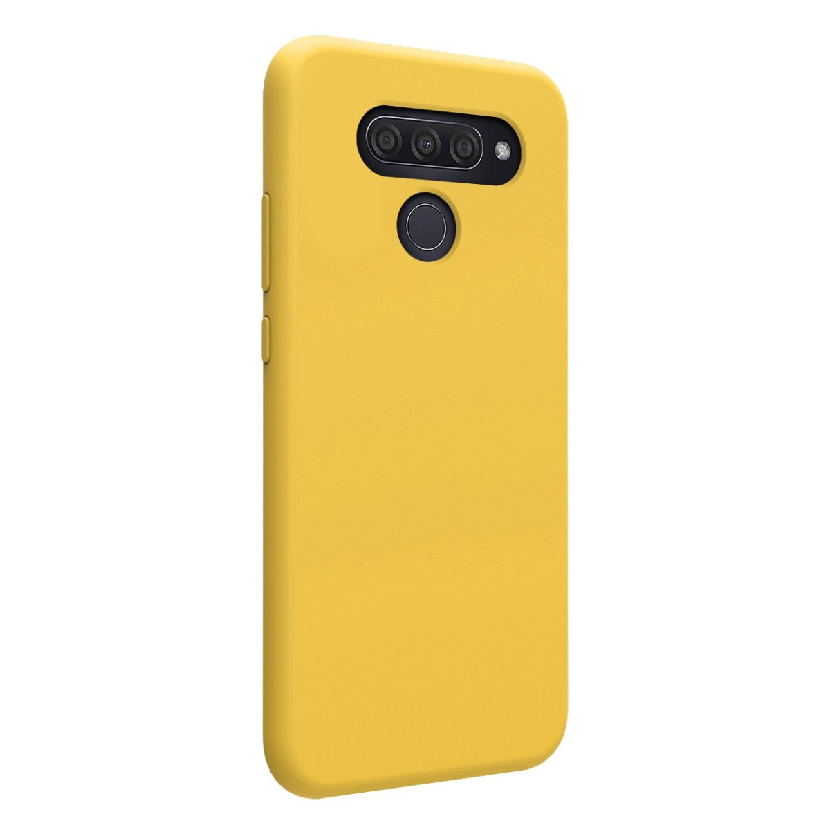 Funda Silicona Líquida Ultra Suave para Lg Q60 / K50 color Amarilla