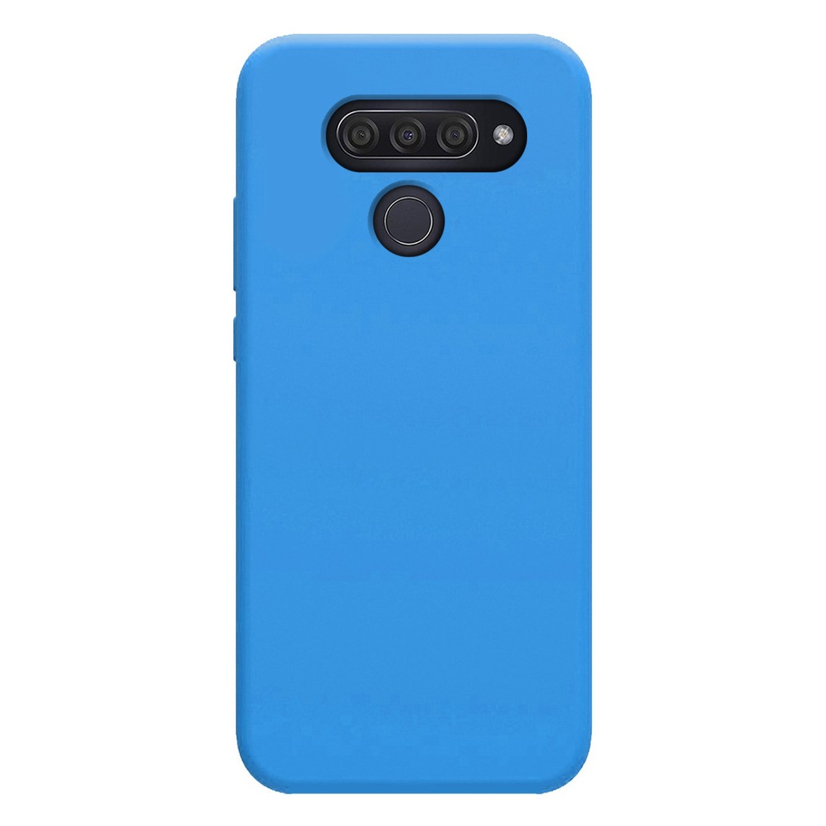 Funda Silicona Líquida Ultra Suave para Lg Q60 / K50 color Azul