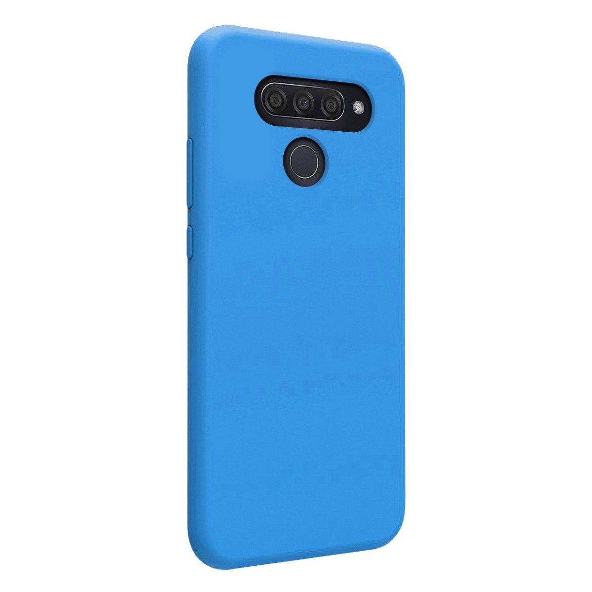 Funda Silicona Líquida Ultra Suave para Lg Q60 / K50 color Azul