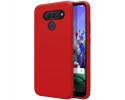 Funda Silicona Líquida Ultra Suave para Lg Q60 / K50 color Roja