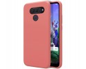 Funda Silicona Líquida Ultra Suave para Lg Q60 / K50 color Rosa