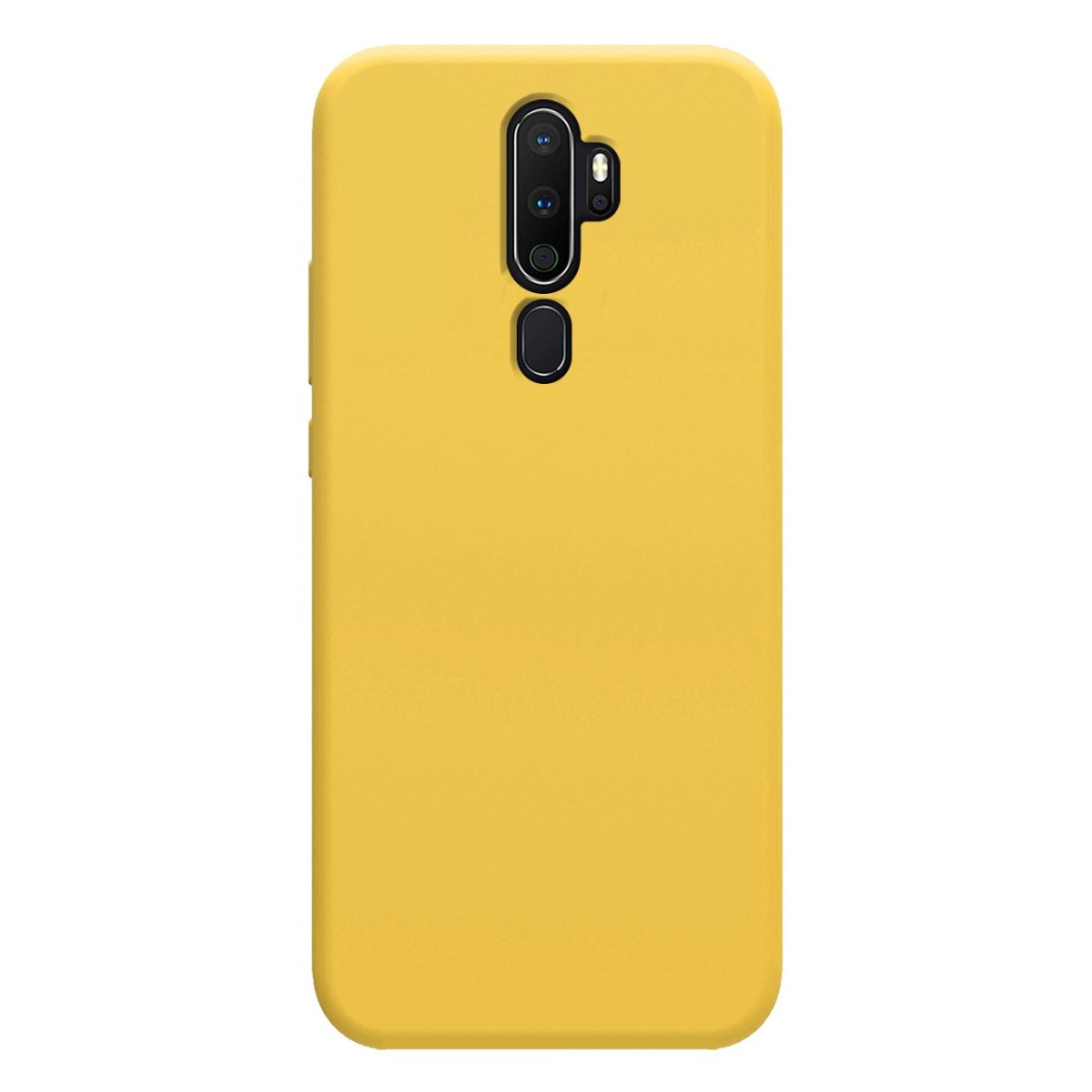 Funda Silicona Líquida Ultra Suave para Oppo A5 2020 / A9 2020 color Amarilla