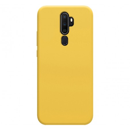 Funda Silicona Líquida Ultra Suave para Oppo A5 2020 / A9 2020 color Amarilla