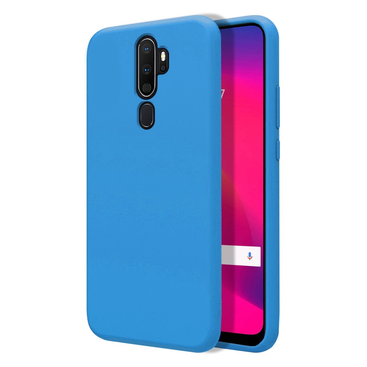 Funda Silicona Líquida Ultra Suave para Oppo A5 2020 / A9 2020 color Azul