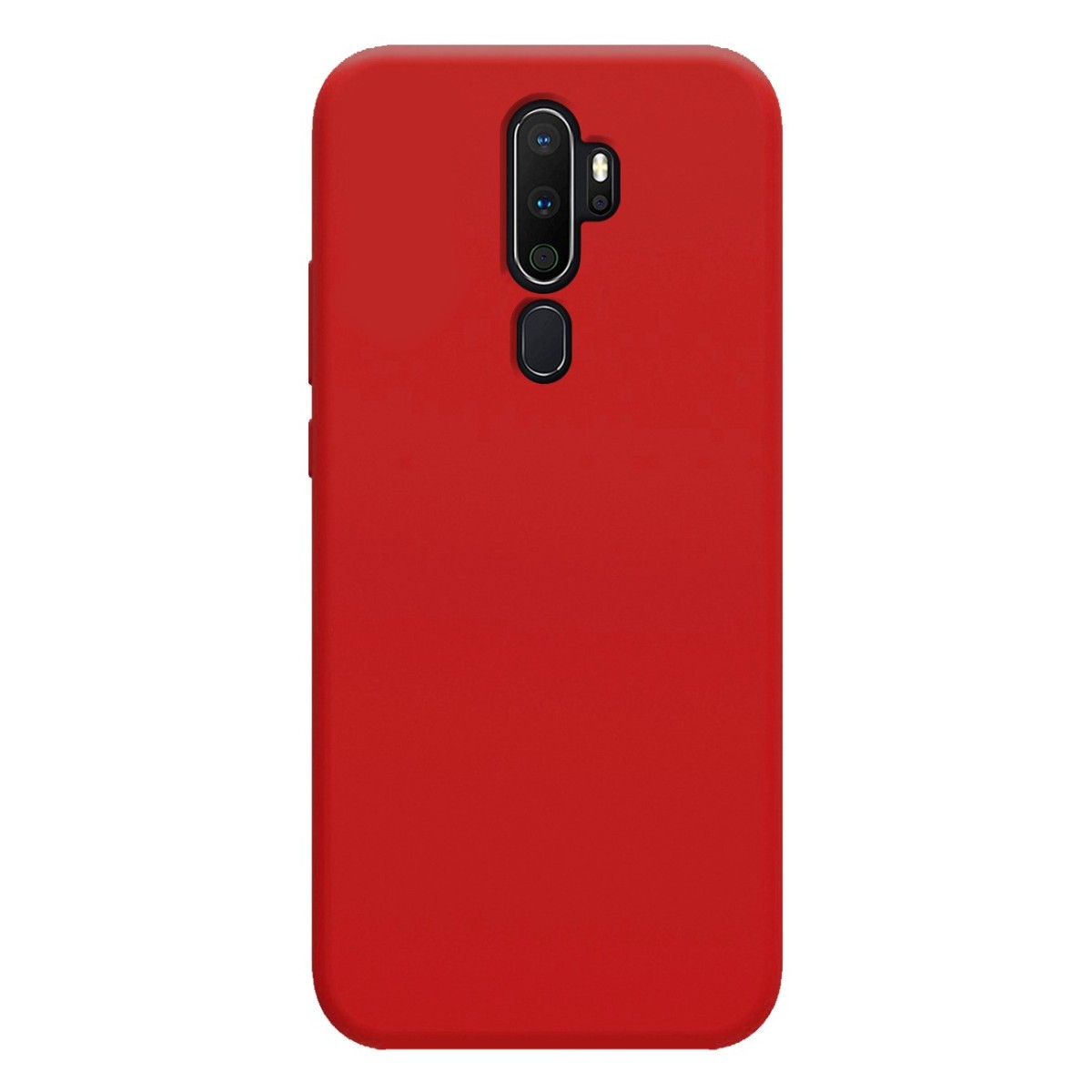 Funda Silicona Líquida Ultra Suave para Oppo A5 2020 / A9 2020 color Roja