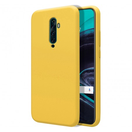 Funda Silicona Líquida Ultra Suave para Oppo Reno 2Z color Amarilla