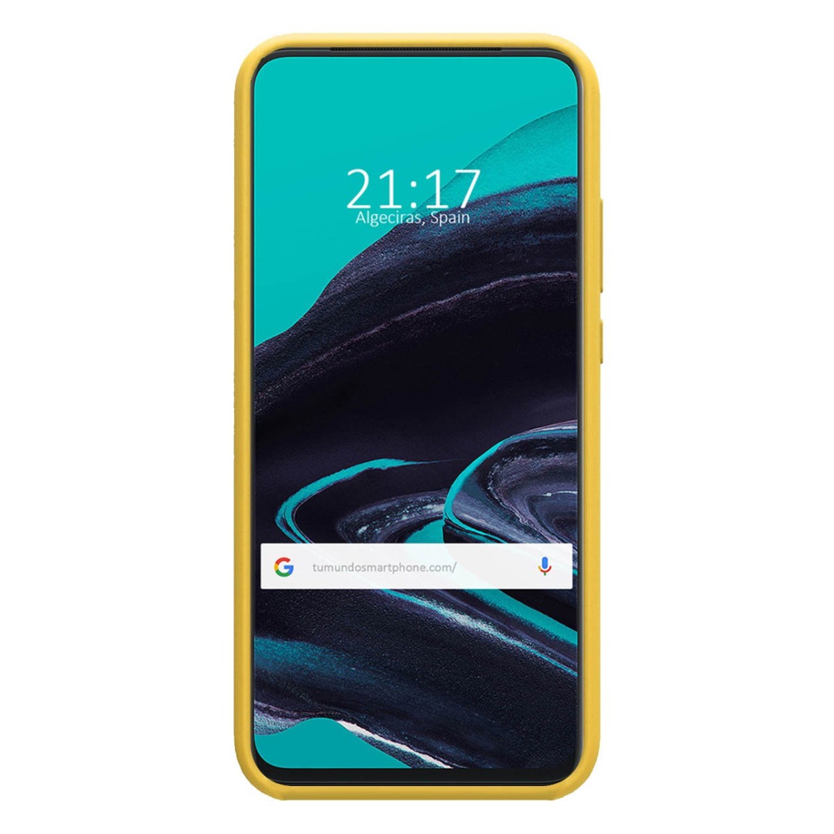 Funda Silicona Líquida Ultra Suave para Oppo Reno 2Z color Amarilla