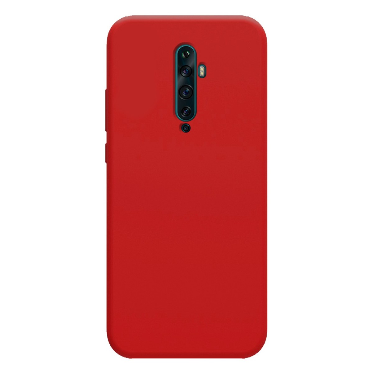 Funda Silicona Líquida Ultra Suave para Oppo Reno 2Z color Roja