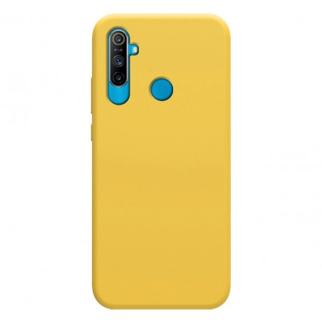 Funda Silicona Líquida Ultra Suave para Realme C3 color Amarilla