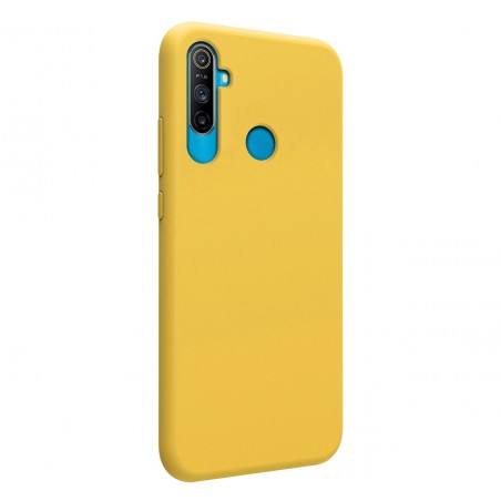 Funda Silicona Líquida Ultra Suave para Realme C3 color Amarilla