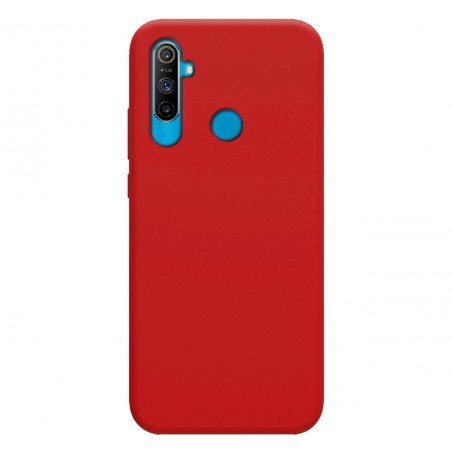 Funda Silicona Líquida Ultra Suave para Realme C3 color Roja