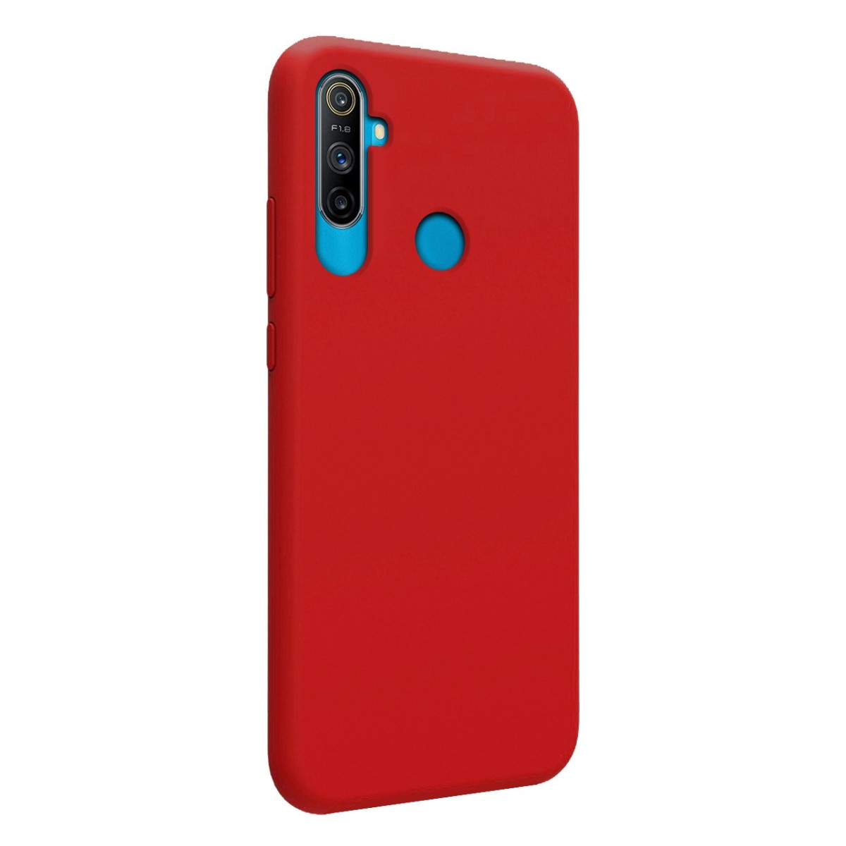 Funda Silicona Líquida Ultra Suave para Realme C3 color Roja