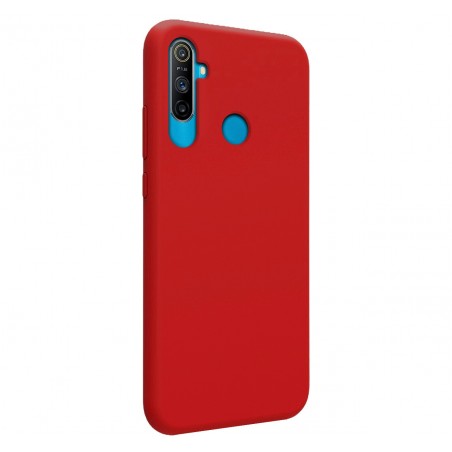 Funda Silicona Líquida Ultra Suave para Realme C3 color Roja