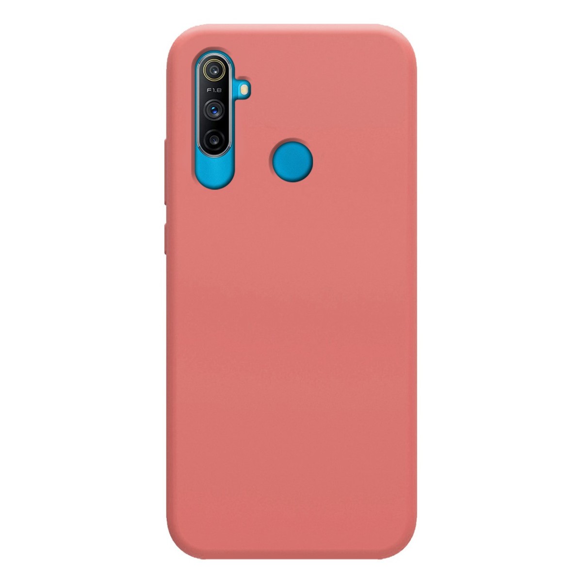 Funda Silicona Líquida Ultra Suave para Realme C3 color Rosa