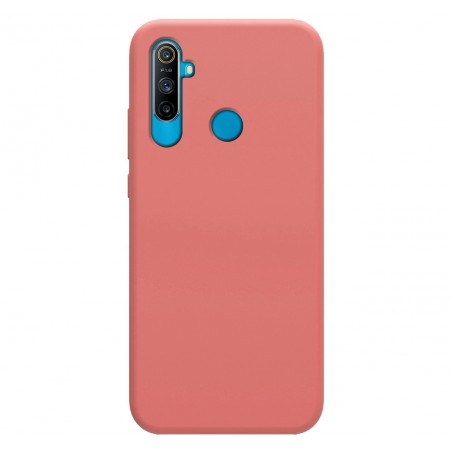 Funda Silicona Líquida Ultra Suave para Realme C3 color Rosa