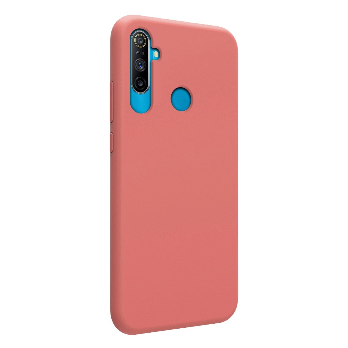 Funda Silicona Líquida Ultra Suave para Realme C3 color Rosa